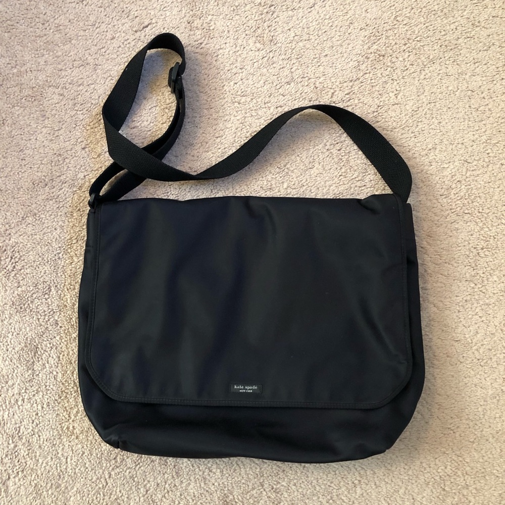Kate Spade | Black Messenger Crossbody Laptop Bag